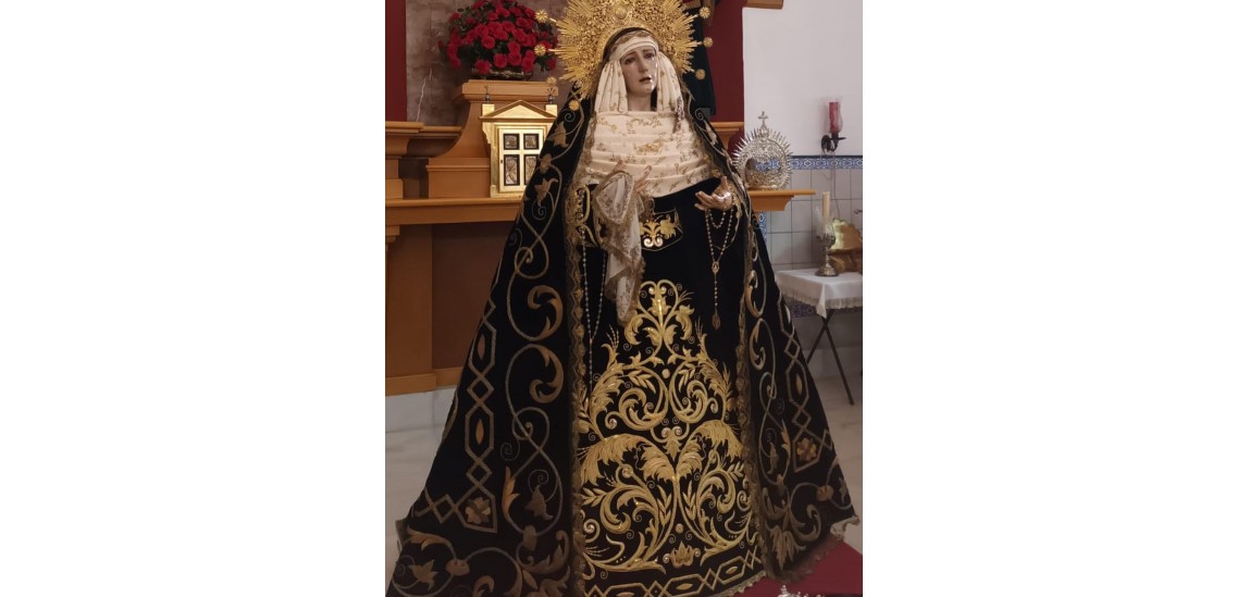 Saya negra Ntra. Señora de los Remedios (Jerez de la Fra.)